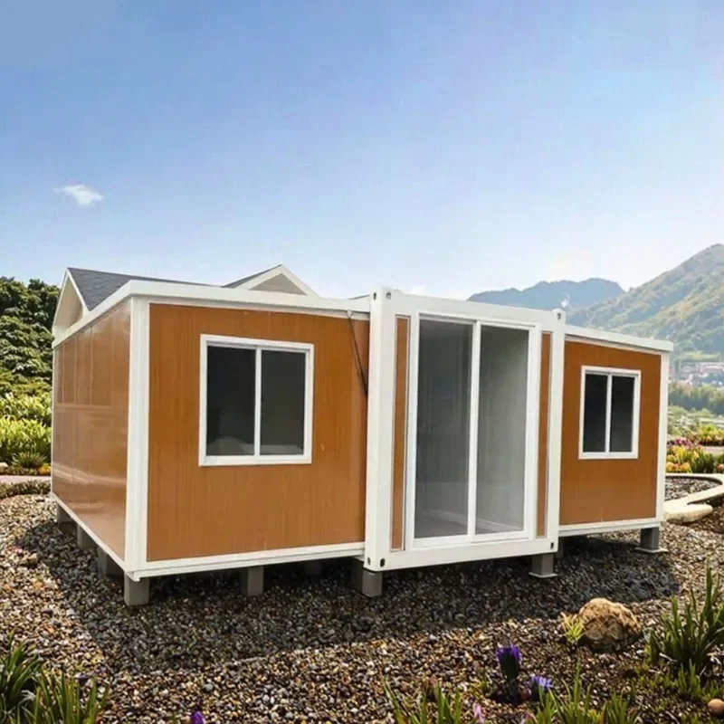 Eco Friendly Container House with Expandable Mobile Home 40ft 3 Bedrooms Luxury Villa Hot Sale