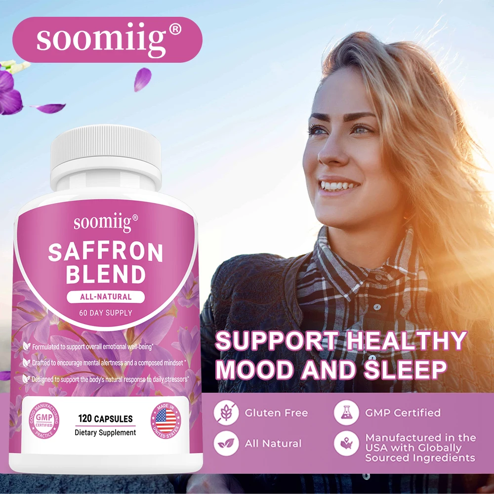 Saffron Extract Supplement - 120 Capsules Promote Healthy Digestion and Help Alleviate Indigestion