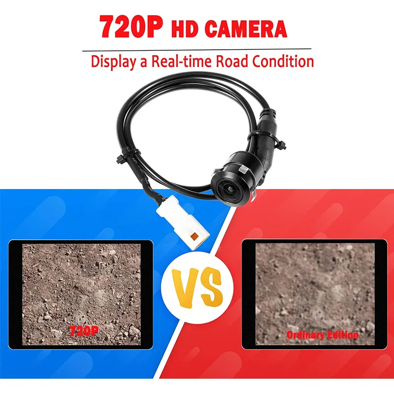 For Polaris RZR Ride Command HD Wide-Angle Waterproof Front Camera - Plug and Play for Factory Installed 7