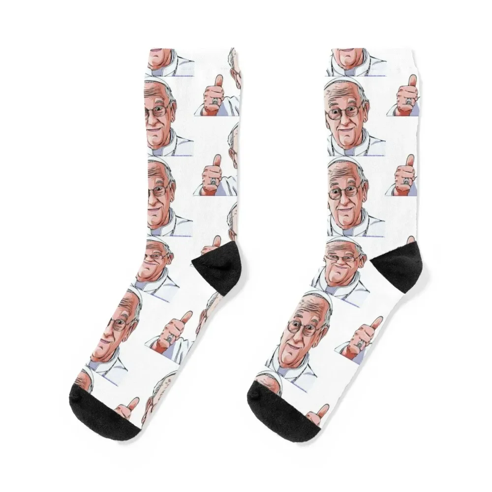 Pope Francis Socks with print Antiskid soccer japanese fashion Girl'S Socks Men's