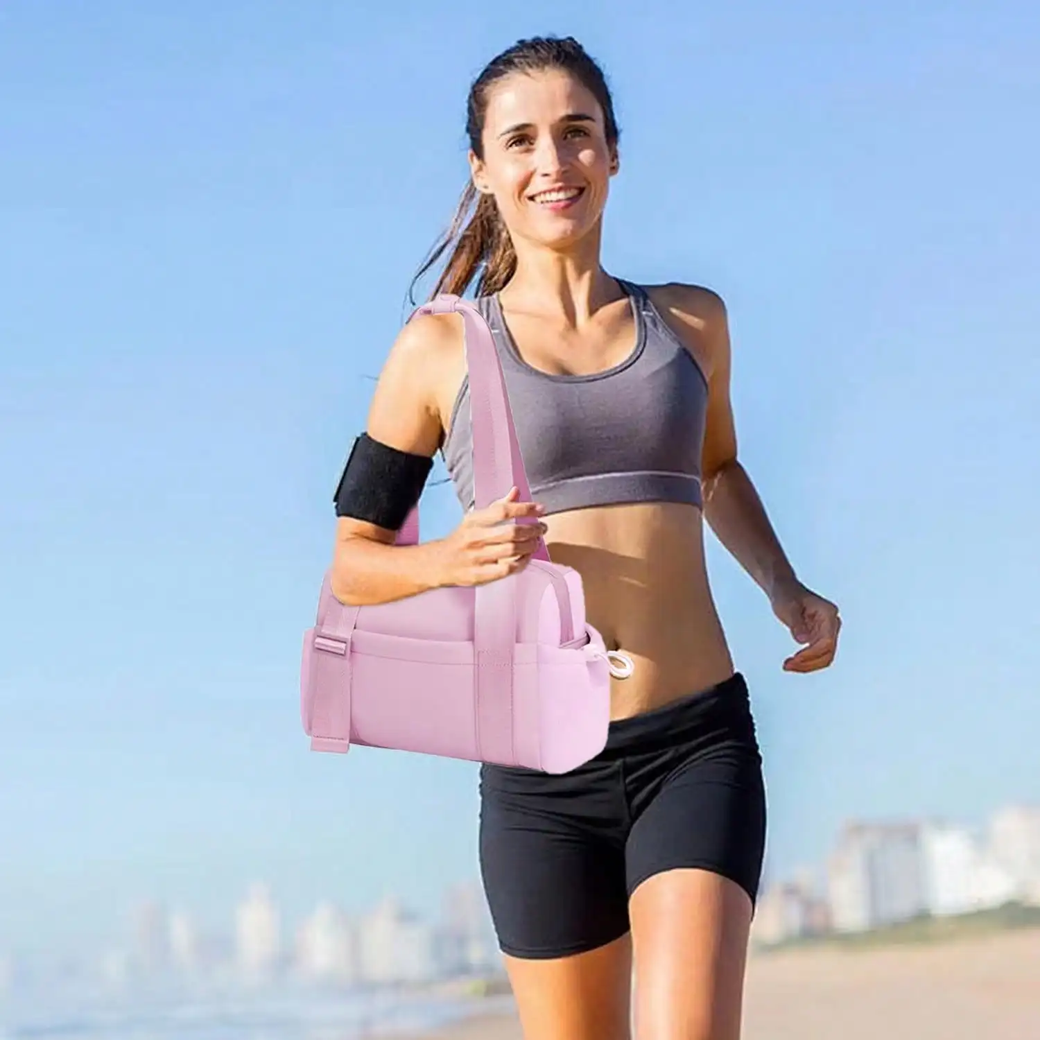 

Gym Bag for Women Girls Small Gym Tote Bag with Wet Compartment Travel Duffle Bag Cute Workout Sport Bag Carry On Duffle Bag