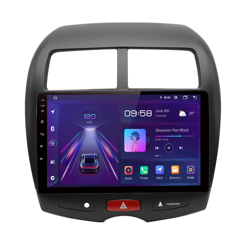 Junsun Draadloze Carplay Android Auto Autoradio Voor Mitsubishi Asx 1 2010 - 2016 Gps Multimedia 2 Din - afbeelding 2