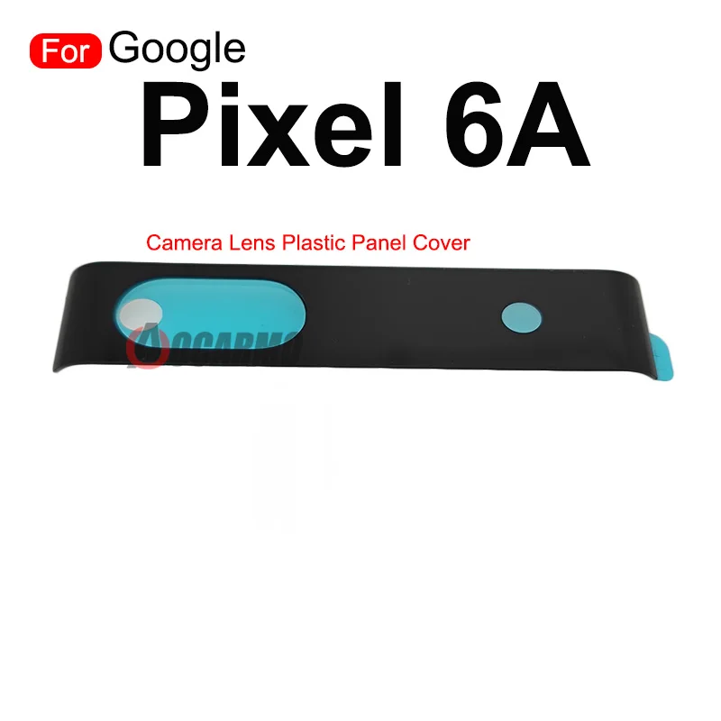 For Google Pixel 6A Rear Back Camera Lens Glass + Lens Plastic Panel Cover Repair Replacement Parts