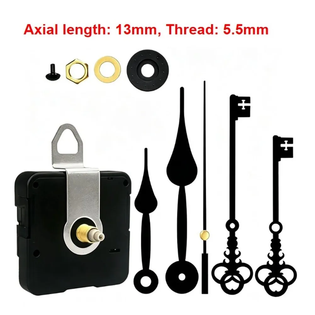 Silent Quartz Clock Movement Kit With Multiple Shaft Lengths For DIY Wall Desk Clock Repair Replacement Parts