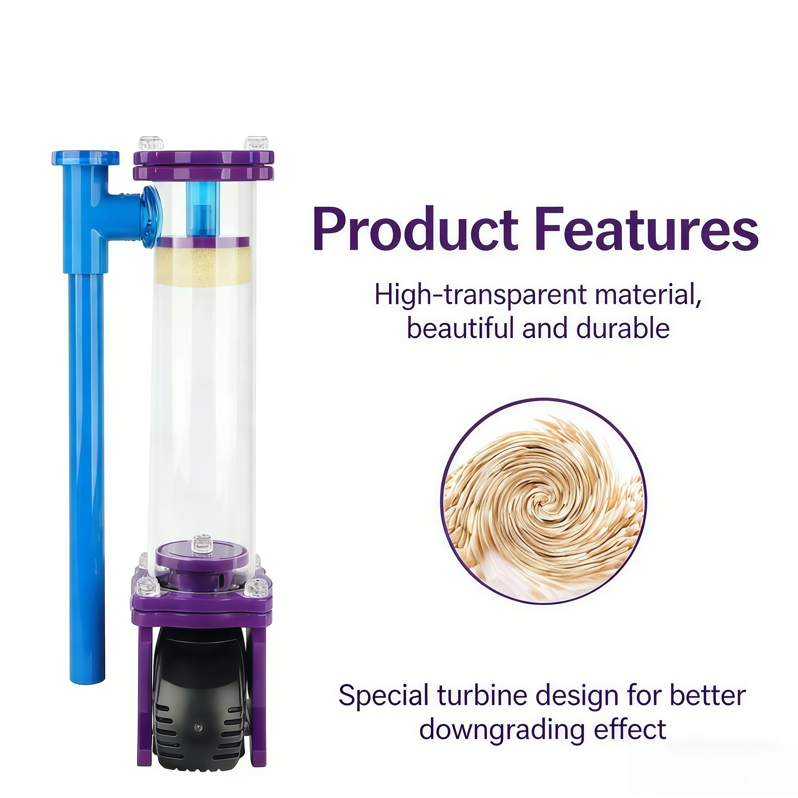 Modern marine aquarium filter protein separator circulating ammonia nitrogen device seawater external egg filter biological