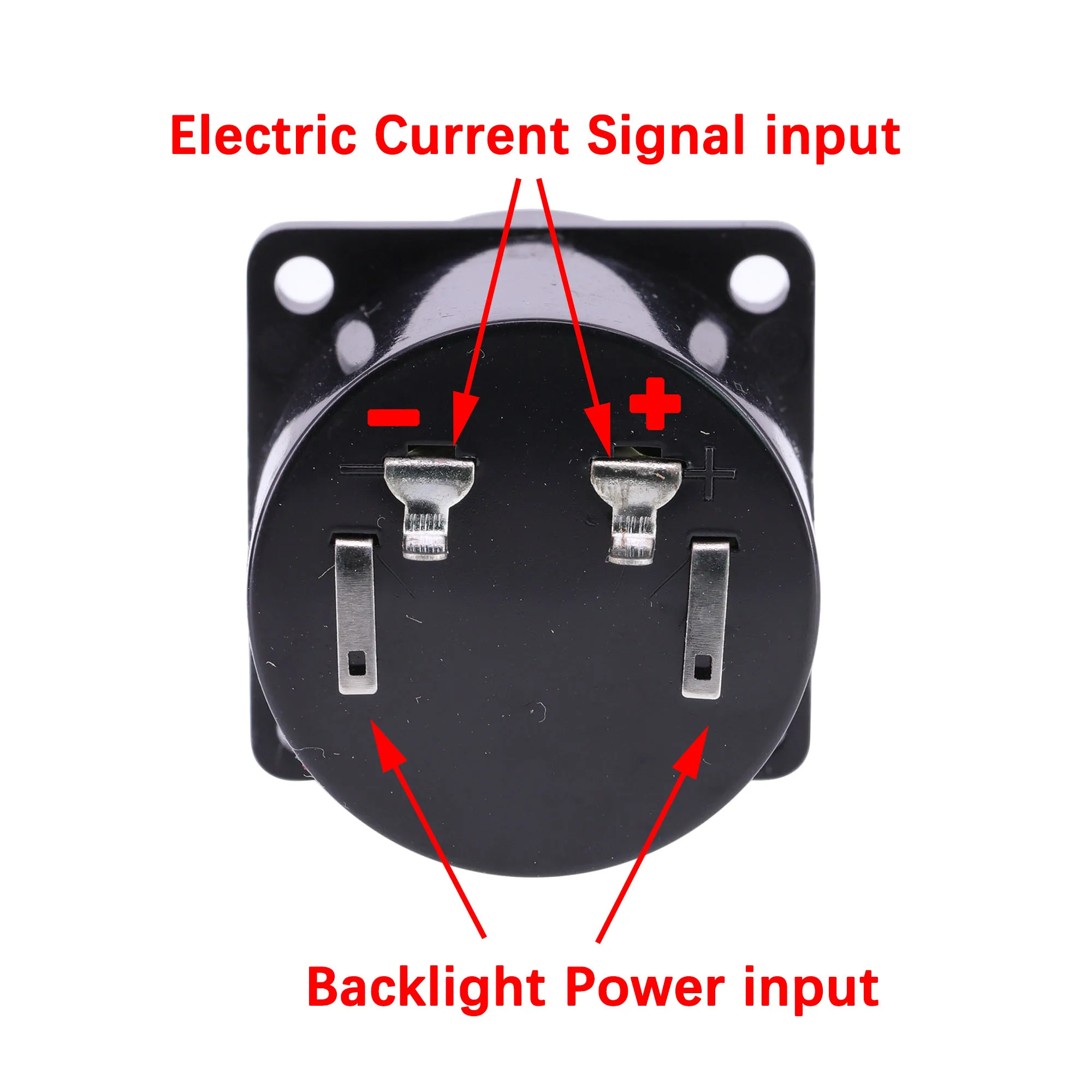 1PC 34MM Ammeter DC 100MA 200MA Analog Current Meter Panel Pointer Type With LED Yellow Background Light For Audio Amplifier DIY