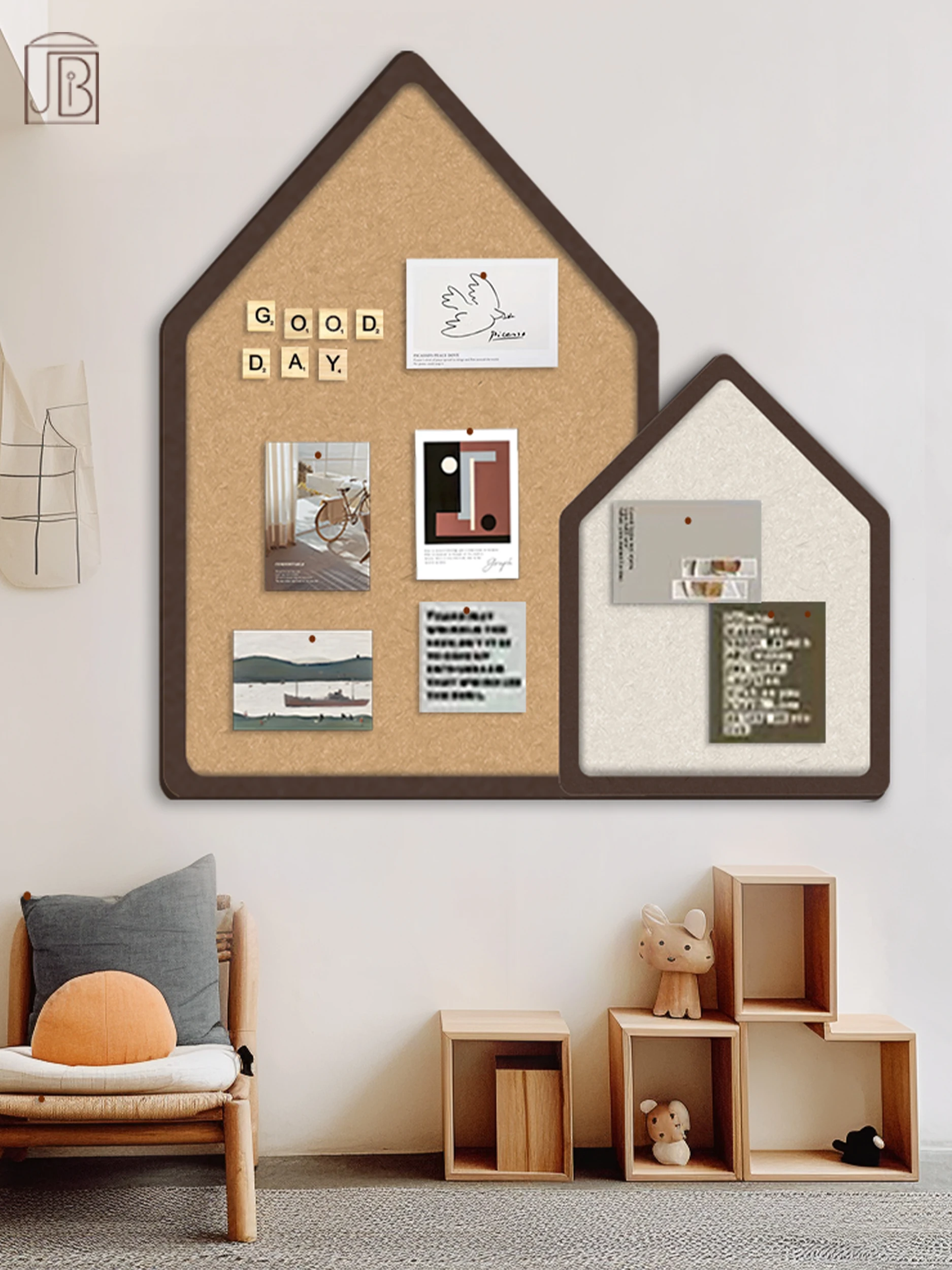 

Felt wall sticker photo sticker cork message board note board