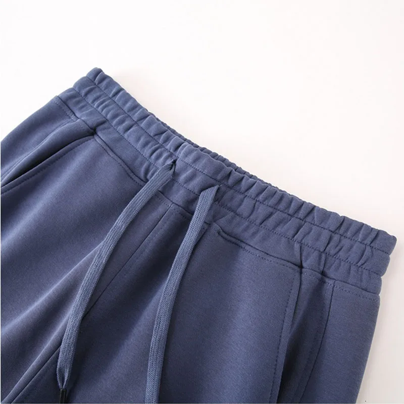 Frauen Verdicken Baumwolle Jogginghose Elastische Taille Bündel Fuß Gerade Hosen Fleece Warme Lose S-5XL Casual Hosen XT1536