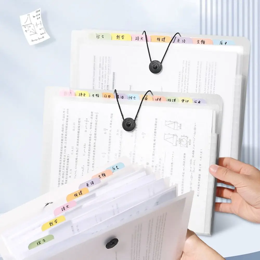 

5/8/12 сеток, сумка для документов формата А4, водонепроницаемая многослойная папка для файлов, большая емкость, тестовая бумага для хранения, расширяющаяся папка для студентов