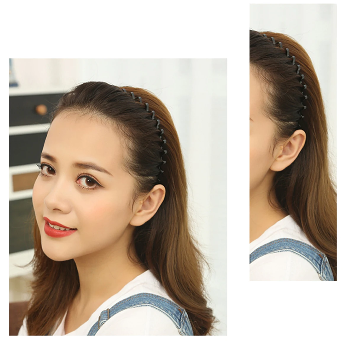 

10 pcs Wavy Hairpin Headb AntiSlip SpiralShape Hairhoop Sports Accessories Rustproof Metal Hair Accessories For Parties Weddings