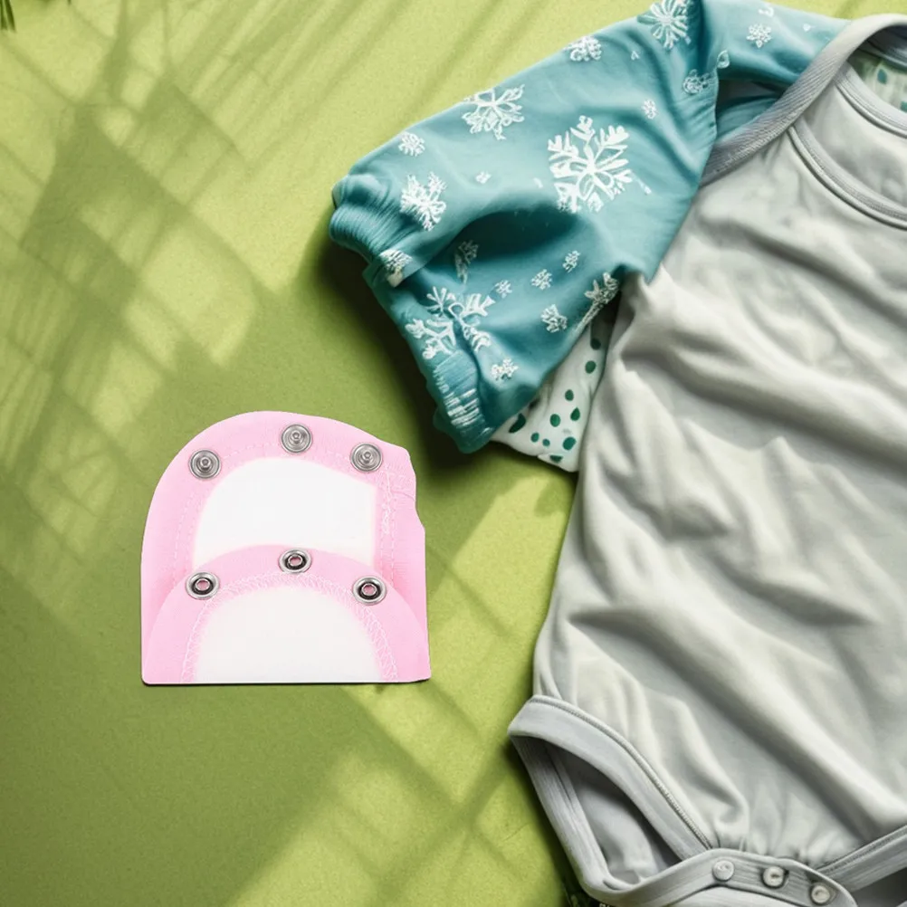 4Pcs Adjustable Bodysuit Extenders Cotton Universal Romper Extension Patches for Baby Jumpsuit Lengthening Quick Diaper Changes