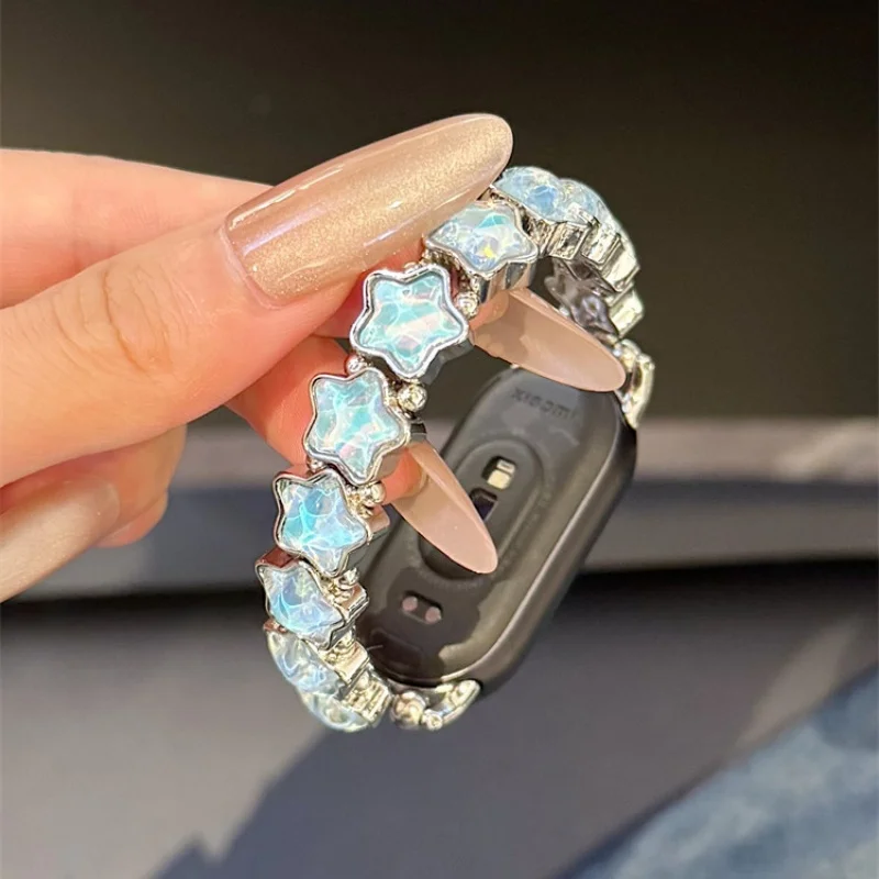 نجمة ألوان متدفقة مرنة مناسبة لـ Xiaomi Band 8Pro/9Pro، لـ Mi band 3/4/5/6/7,8/8NFC/9/9NFC/10/10NFC، لـ Redmi Watch5/4 #1