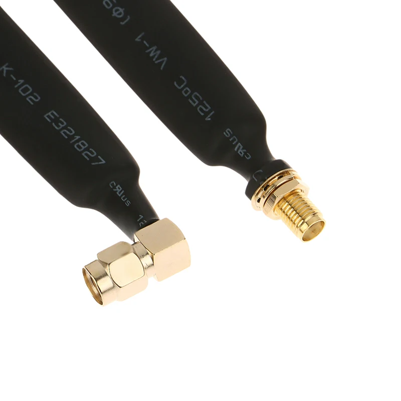 لهوائي محول محطات الأسلاك نافذة مسطحة/ممر الباب من خلال كابل محوري RF RP-SMA ذكر إلى كابل تمديد SMA