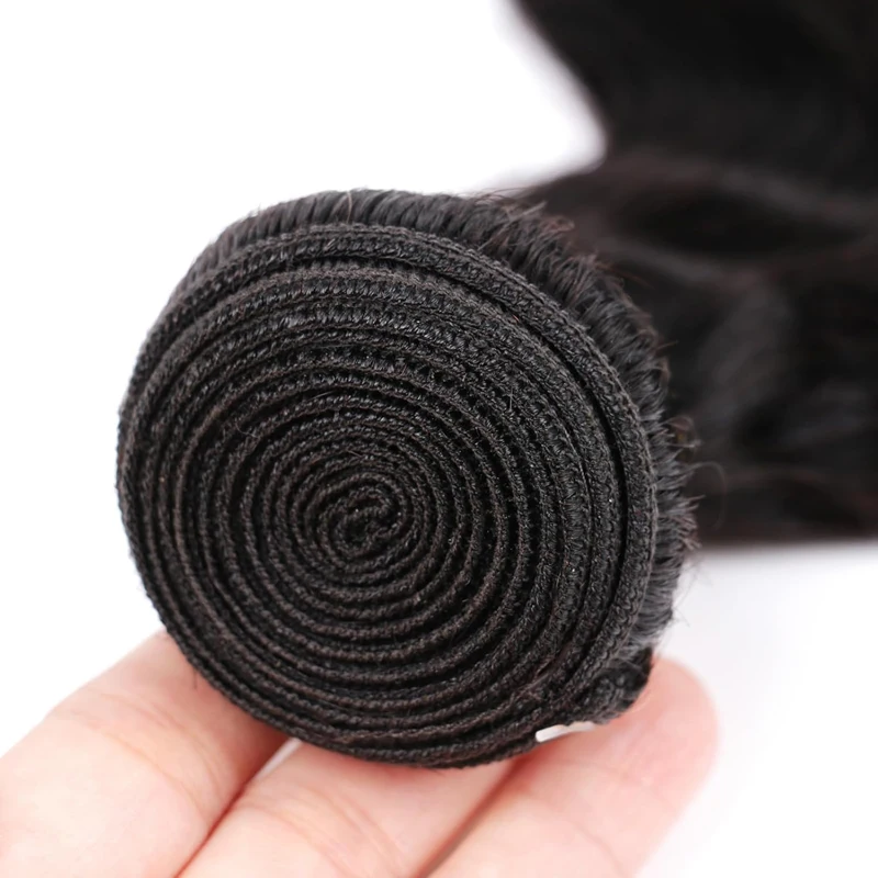 10 pollici onda del corpo capelli umani 1 fascio 10A grado 100 g/pz capelli vergini brasiliani doppia trama estensioni dei capelli colore nero naturale