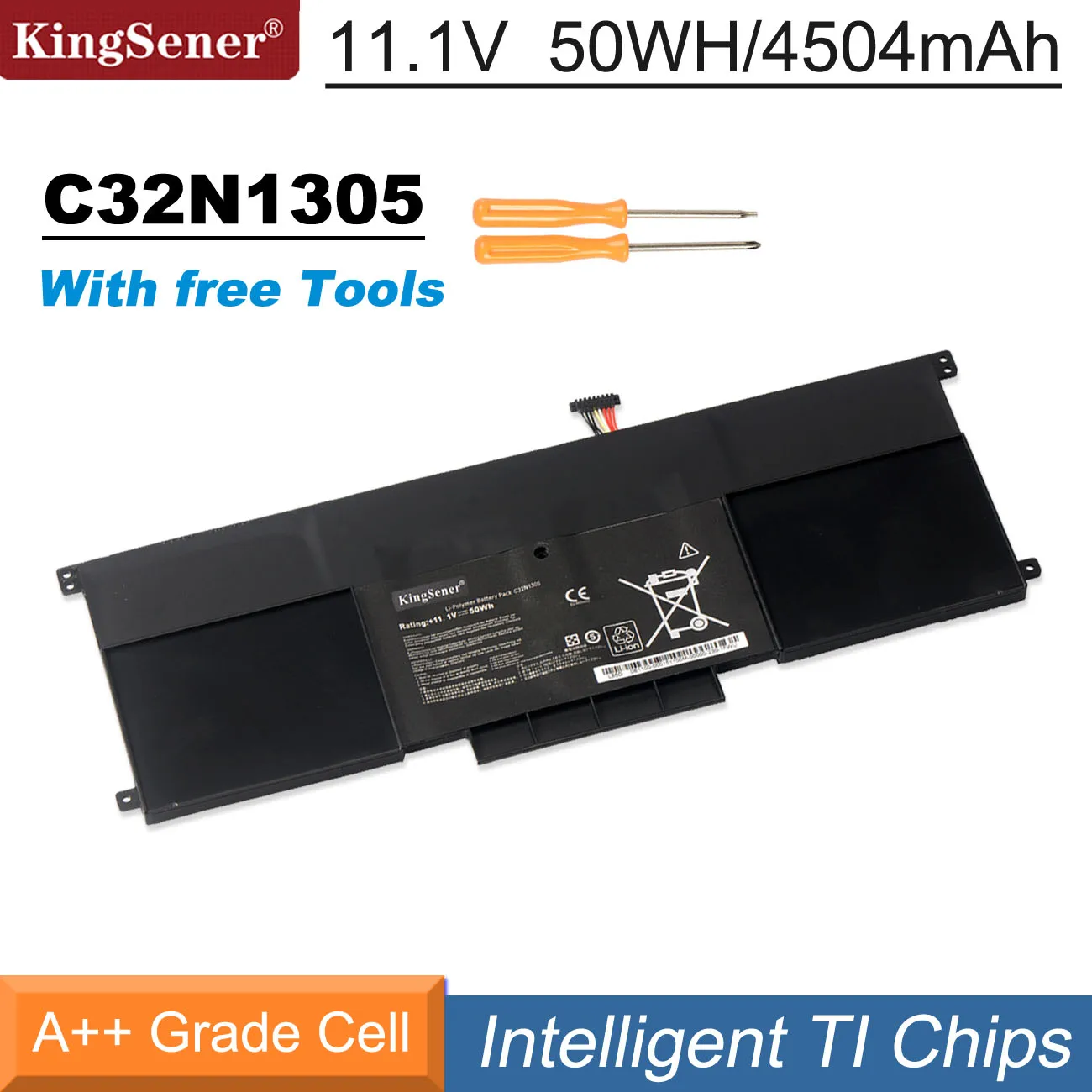 KingSener C32N1305 Laptop Battery For ASUS Zenbook UX301 UX301L UX301LA C4003HUX301LA4500 UX301LA-1A UX301LA-1B UX301LA-C4006H