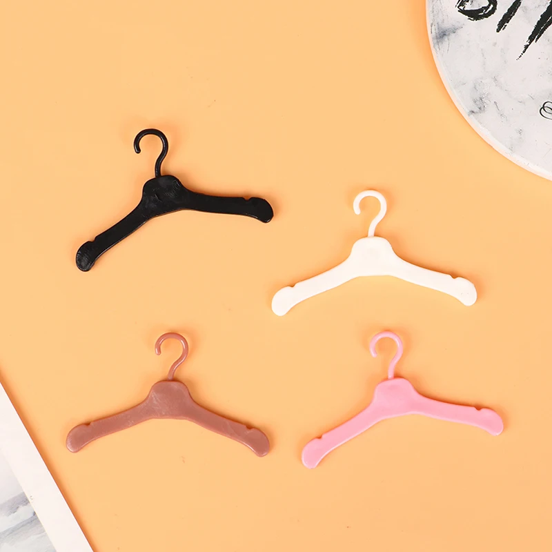 10PCS Lovely Hangers Mini Cute Wardrobe Dress Coat Clothes Plastic Accessories