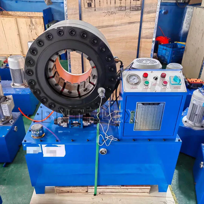 6-calowa wysokociśnieniowa hydrauliczna zaciskarka do węży gumowych BNT150 z 20 matrycami Maszyny do prasowania rur hydraulicznych