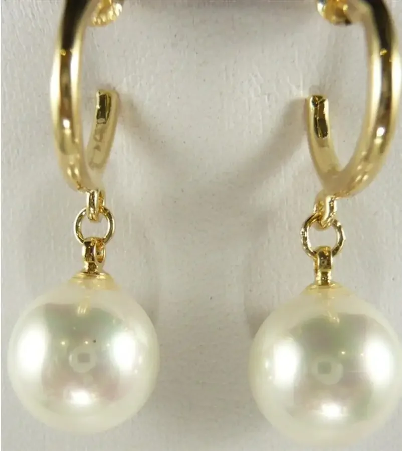 

Fashion jewelry 6 choices wholesale Charming 12mm orange/green/silver/brown/yellow/white shell pearl earrings