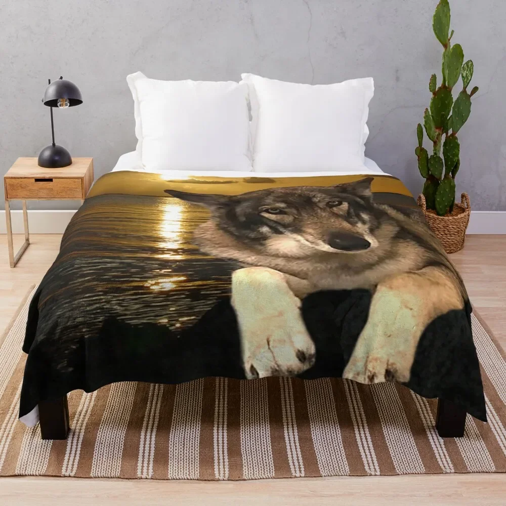 

Dog German Shepherd Throw Blanket Bed Fashionable Moving Custom Cute Plaid Blankets