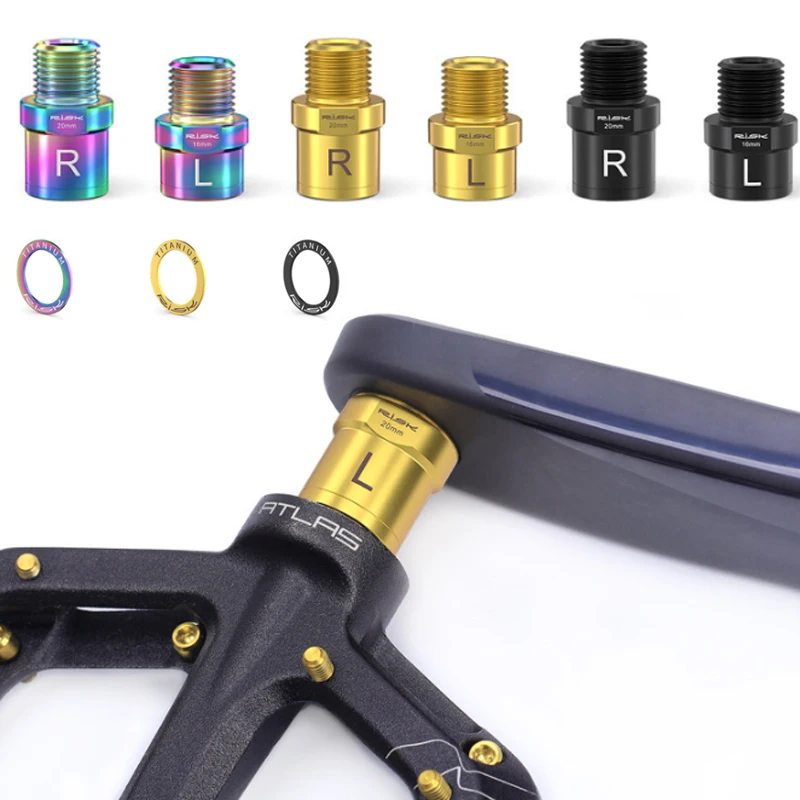 

RISK 16 мм 20 мм удлинитель велосипедных педалей без зажимов, удлинительные болты оси педали, проставки, титан для педалей шоссейного велосипеда MTB