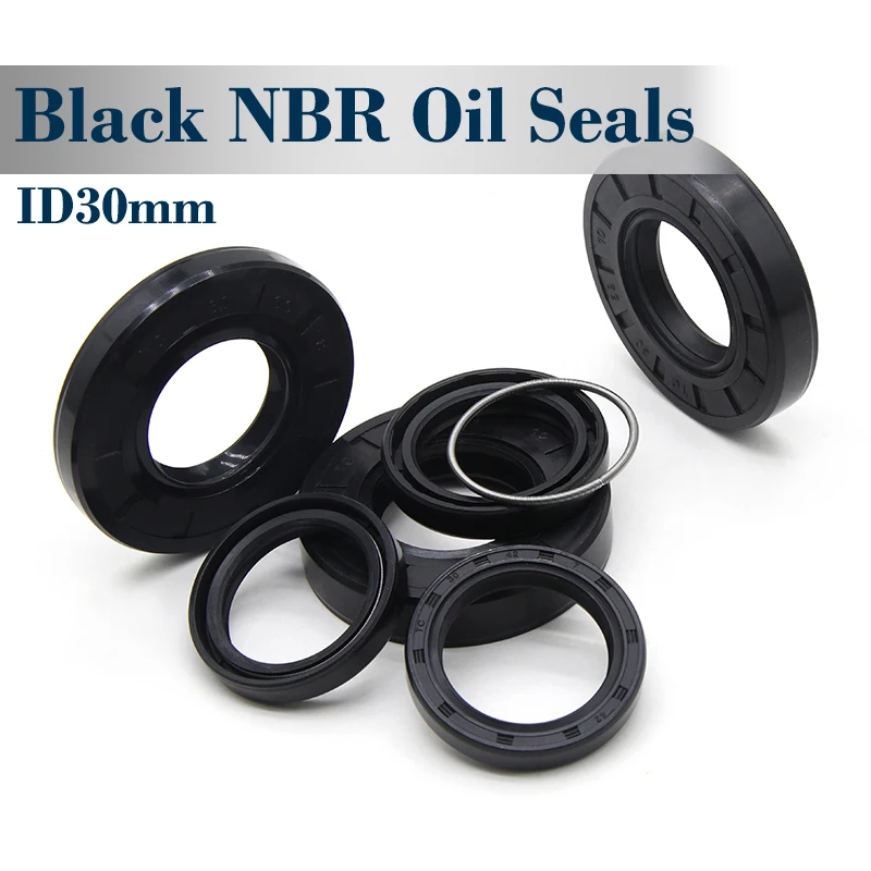 ID30mm NBR Oil Seals TC-30*36/38/40~46/50/52/55/58/60/62/65/72/75/80/85*5/7/8/9/10/12mm Nitrile Rubber Shaft Double Lip Gasket