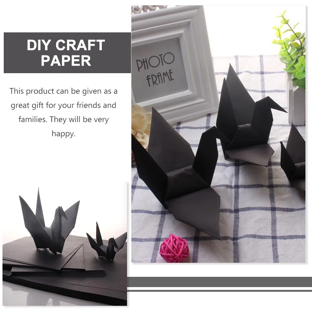 200 Sheets Square Folding Paper Origami Double Side DIY Craft Materials for Home School Kindergarten Origami Paper