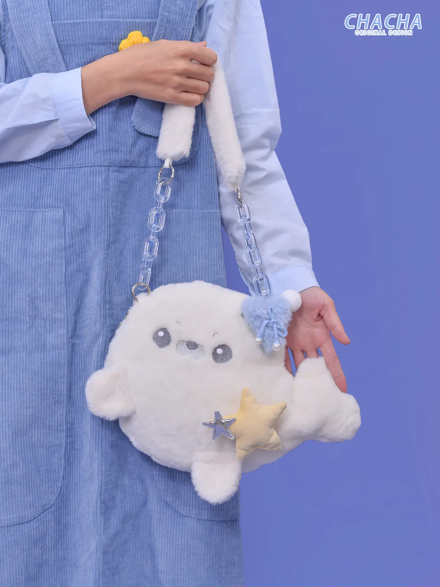 Original Winter Winter Velvet Bag New Cute Seal Doll Lolita Plush Handbag