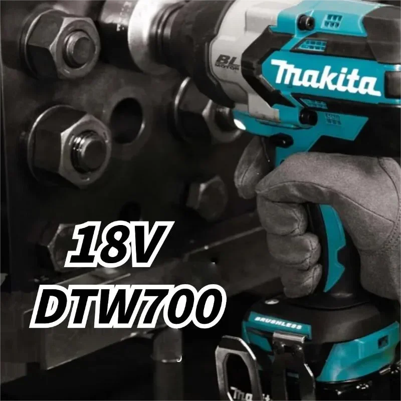 

2024 Makita 18 В DTW700 1800 Нм бесщеточный электрический беспроводной ударный гайковерт с крутящим моментом 1/2 дюйма литий-ионный аккумулятор для Makita