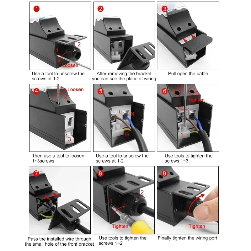 PDU Power Strip 16A/32A 4000/8000W Circuit breaker LED 2-8 Ways 3Pin AU Outlet Socket  Aluminum Alloy Cabinet Rack Mount