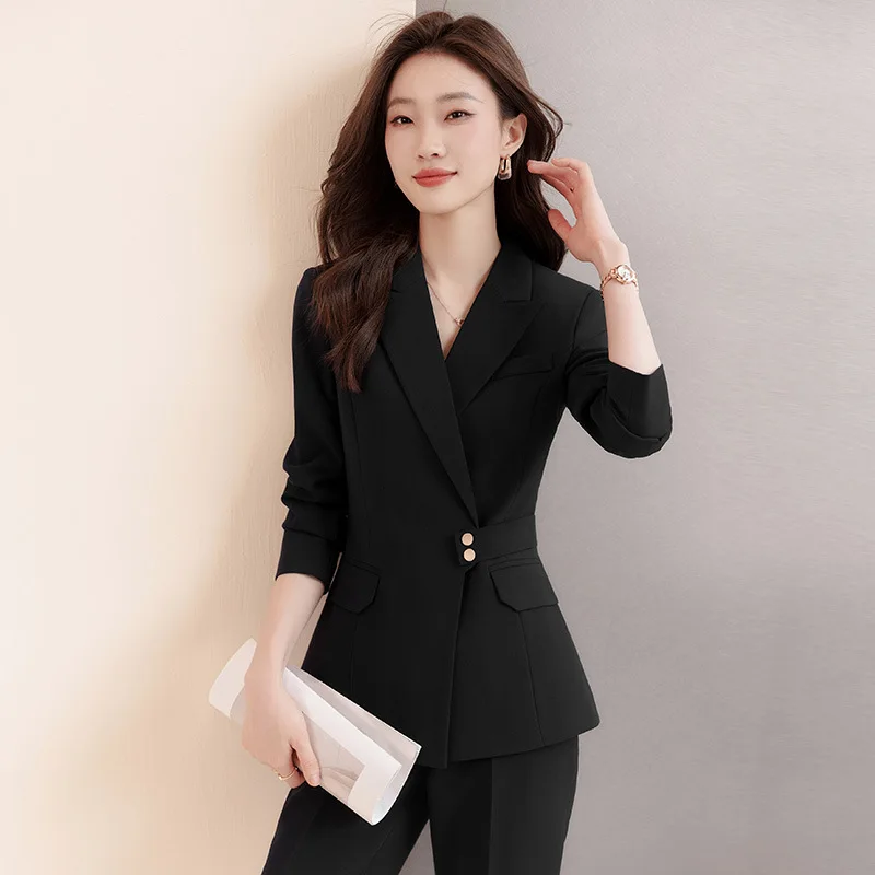 

Formal Pantsuits for Women Business Office Work Wear Professional Career Interview Outfits Trousers Sets with Pants and Jackets