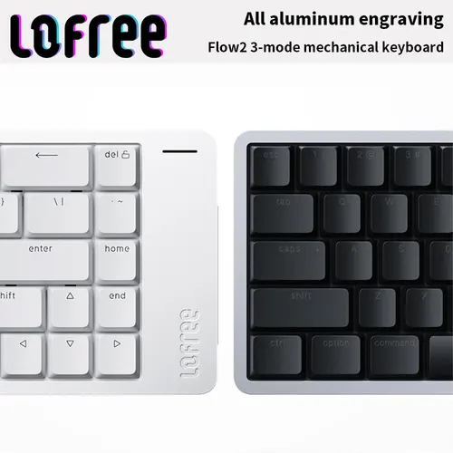 Imagen 1 del producto LOFREE Flow2 Teclado mecánico inalámbrico Bluetooth con cable sonido silencioso y suave Compatible Notebook Oficina silencioso volcado de aluminio