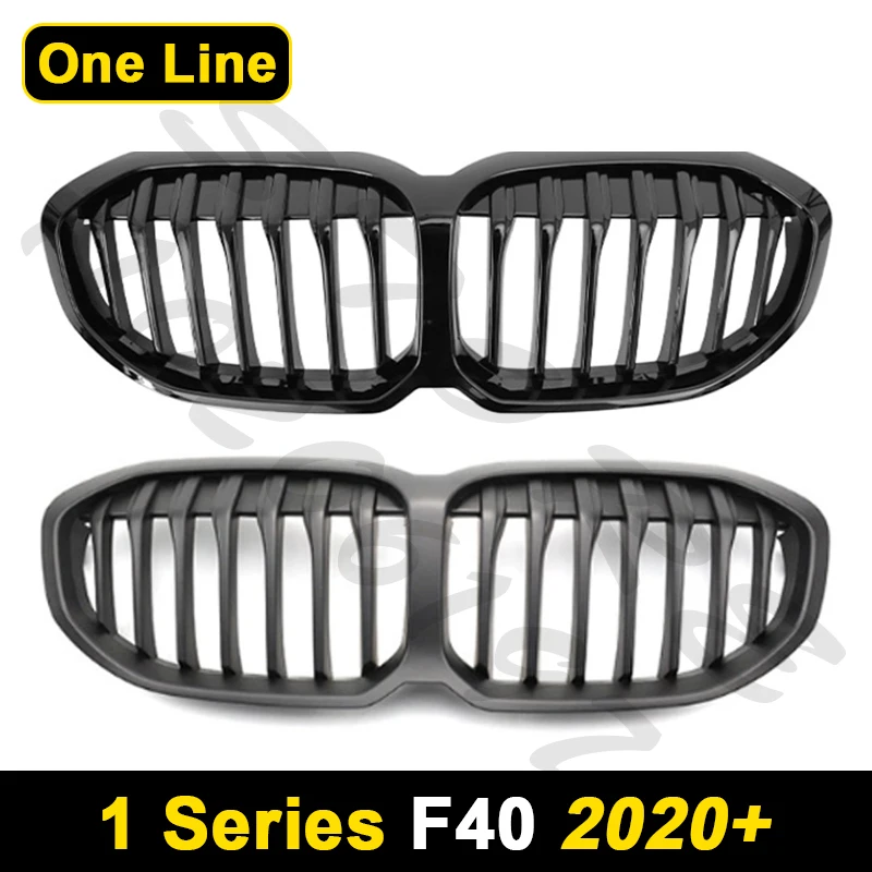 for 2020+ F40 1-Series BMW 118i 120i 128ti 135i 116d 118d 120d 128e Bumper Mesh Racing Kidney Grille - view 2