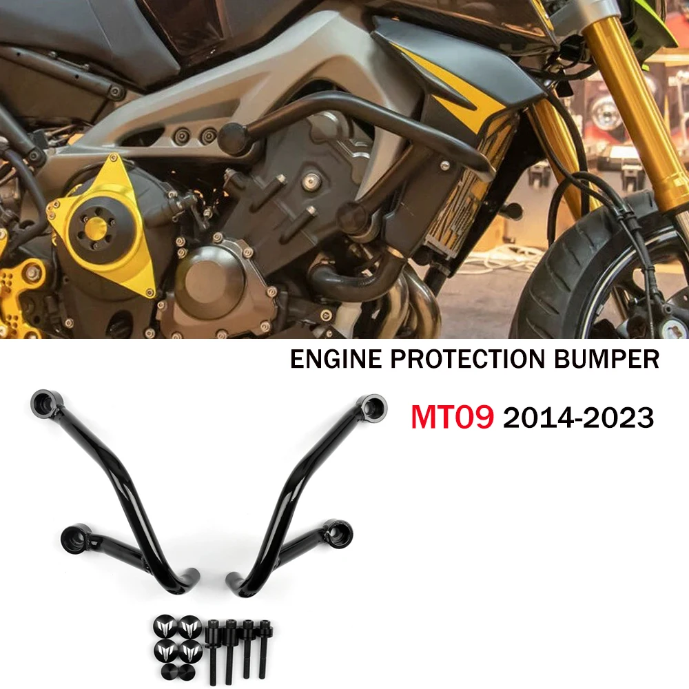 

mt09 Engine Bumper Body Crash Frame Engine Protection For Yamaha MT09 MT 09 2014-2023 Modified Accessories