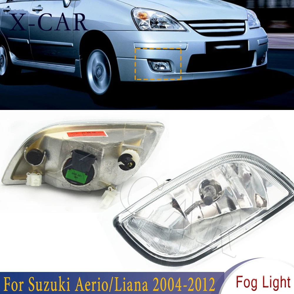 X-CAR Sedan Mistlampen Voorbumper Voor Suzuki Aerio/Liana 2004-2012 Dag Licht Mistlichten Voor Suzuki aerio/Liana 2004-2012