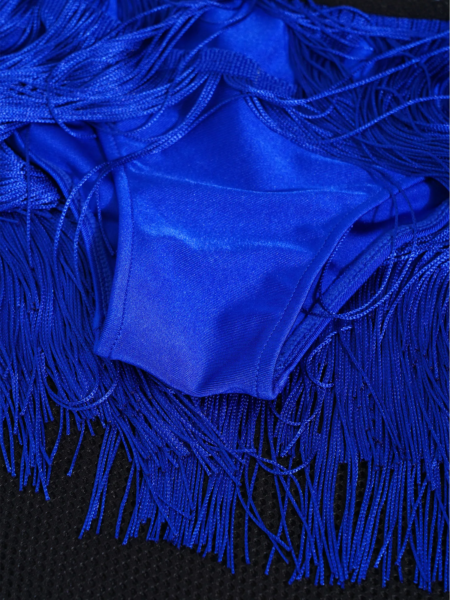 Novas meninas conjunto de dança latina roupas crianças dança latina cor bloco colheita topo + saia franjas cha rumba samba dança prática terno