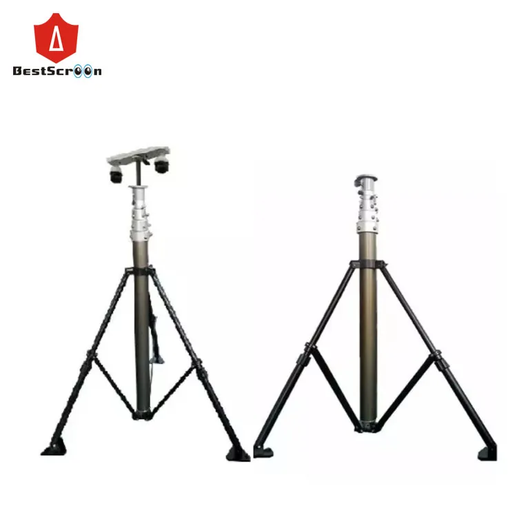

6.5m meter telescopic mast portable telescopic pneumatic mast for antenna and lights