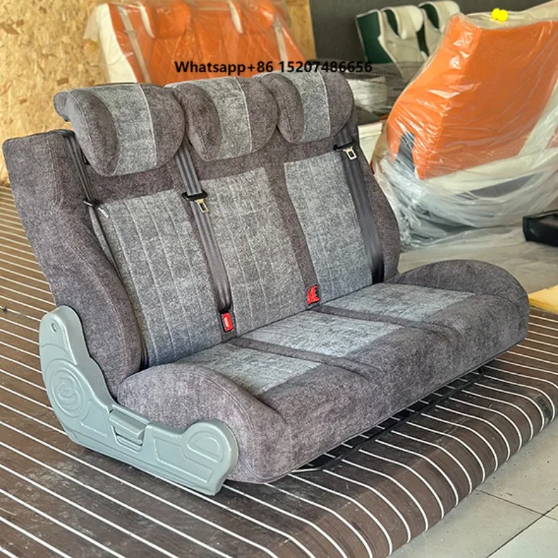 Customized Width Waterproof Convertible RV Rear Seats with Steel Frame for
