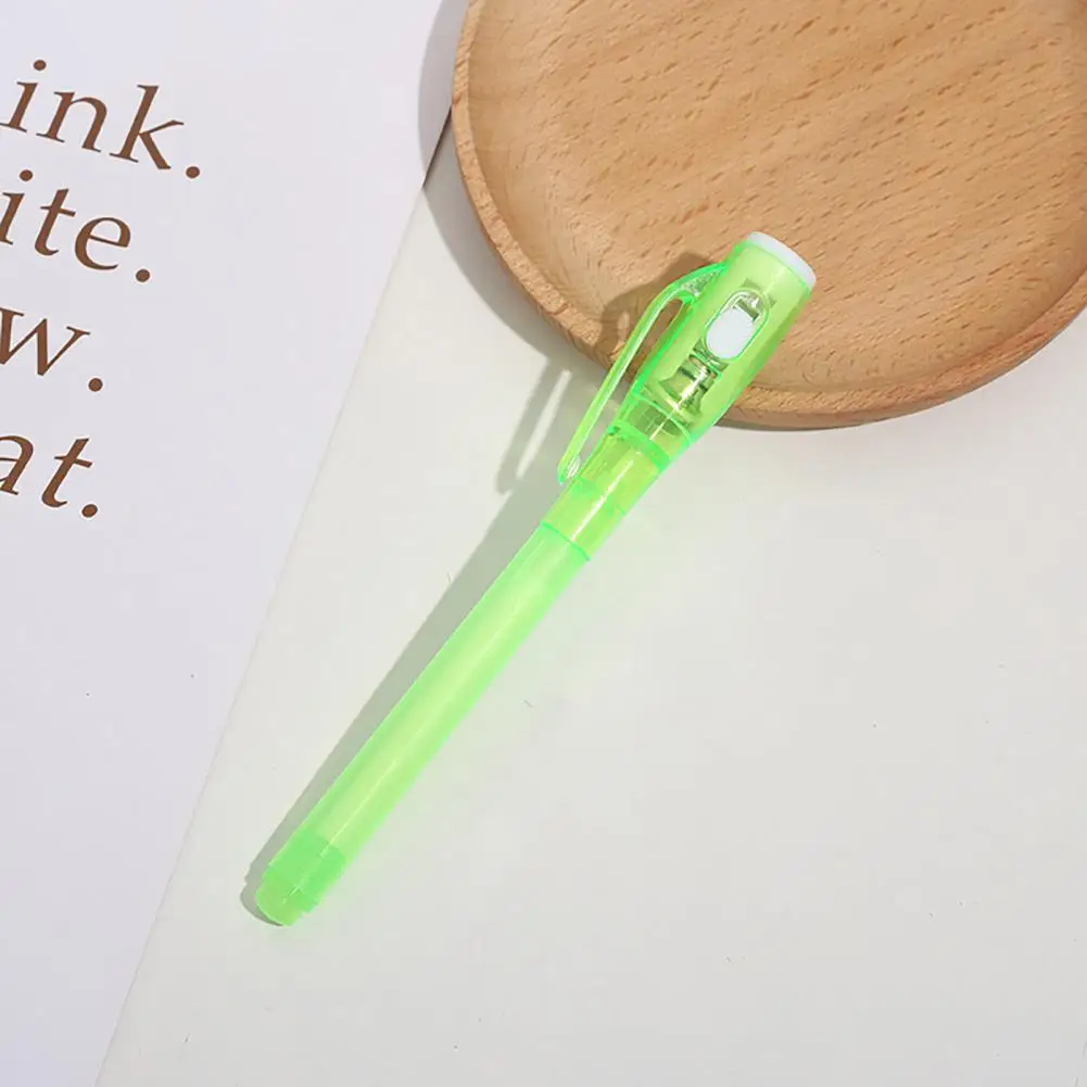 Bolígrafo de tinta Invisible con luz Uv para niños, juego de rotuladores de tinta de 2 piezas para escribir con luz, ideal para fiestas y mensajes secretos