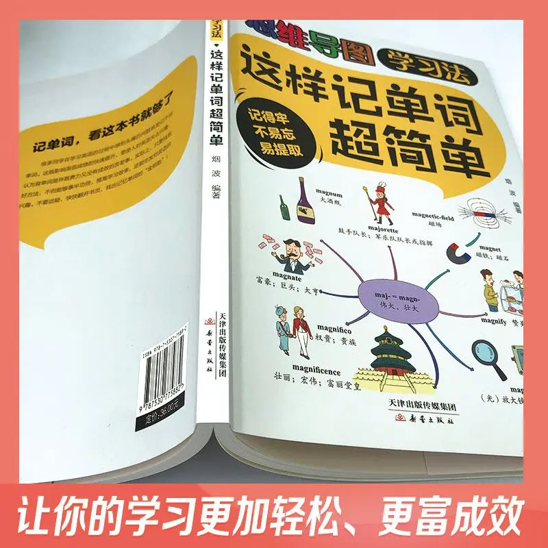 Mind Map Learning Method: Memorizing Words Is Super Easy, English Vocabulary Book for Kids, Root Words Memory Learning Book