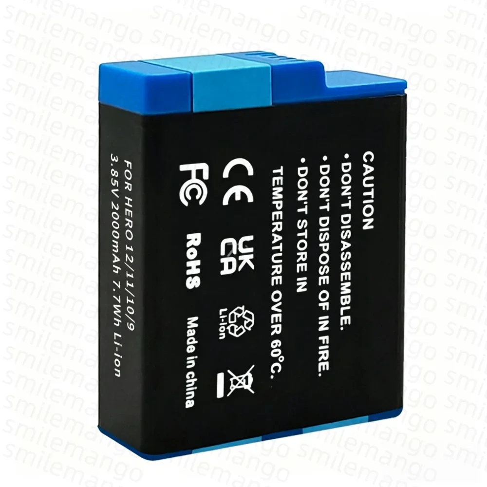 1-10PCS Battery for GoPro Hero 10 +LCD 3-Slots Charger with Type-C Port for GoPro Hero 9 Go Pro 10 Hero 11 12 Sport Cameras