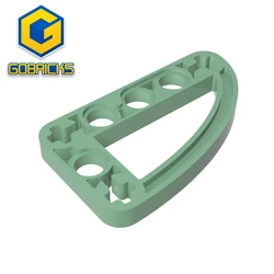 Gobricks GDS-970 Technical,Liftarm, Modified L-Shape Quarter Ellipse Thin 3 x 5 compatible with lego 32250 DIY Educational Block