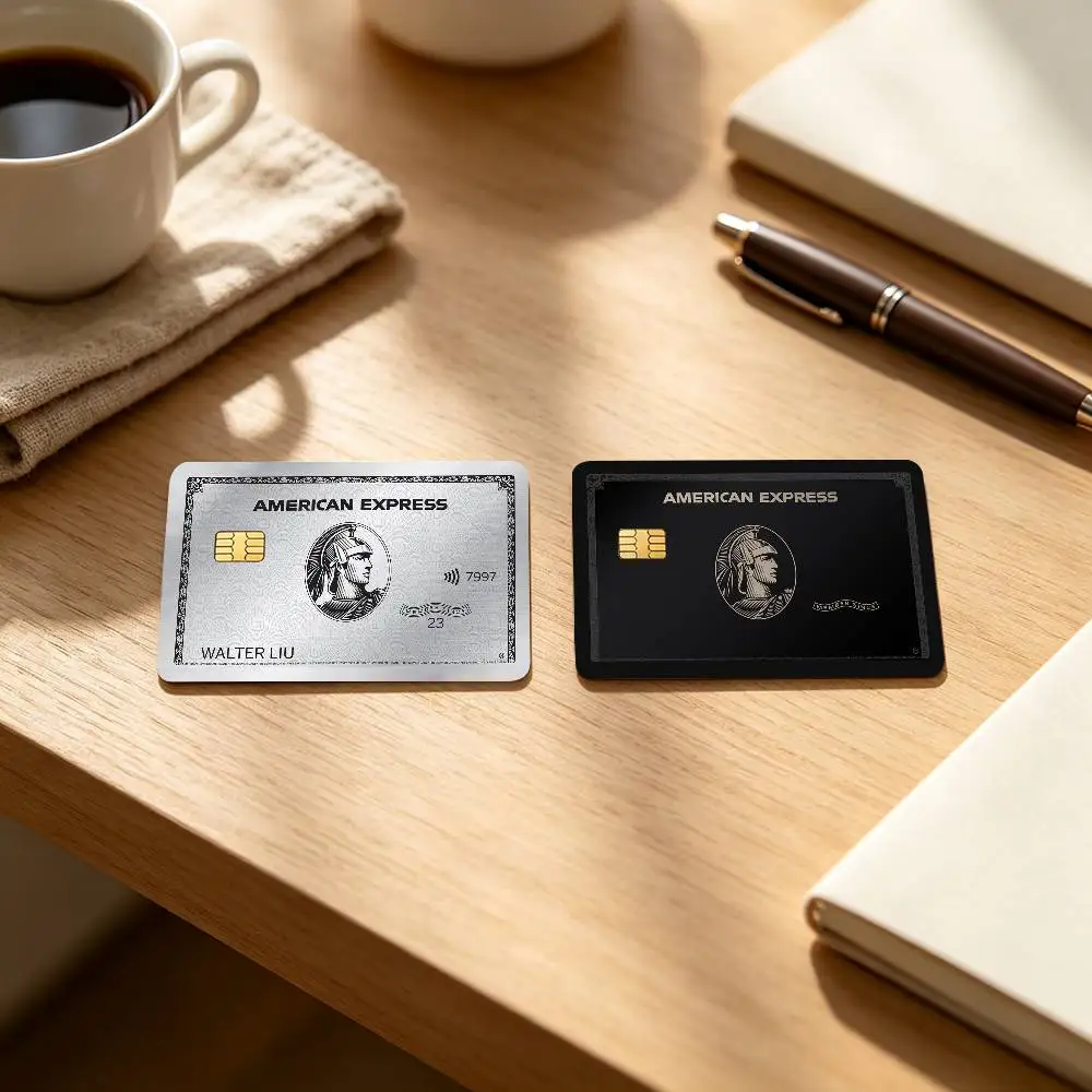 A-American E-Express Bank Card Decal Sticker Easy Install Trendy Pattern Front Cover Skin For ATM Debit Card