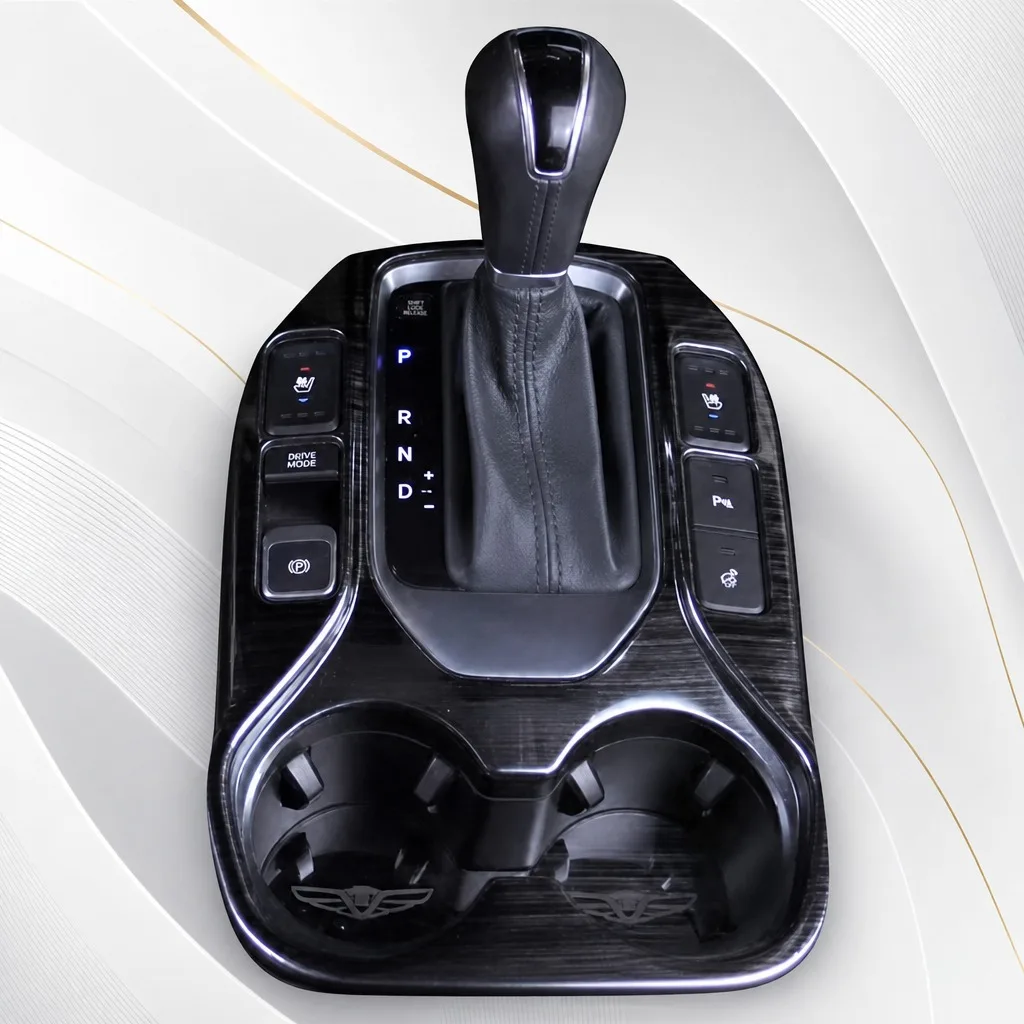 

For Hyundai Santa Fe 2013-2017 Gear Shift Panel Cover Water Cup Holder Decoration Trim Auto Parts Accessories
