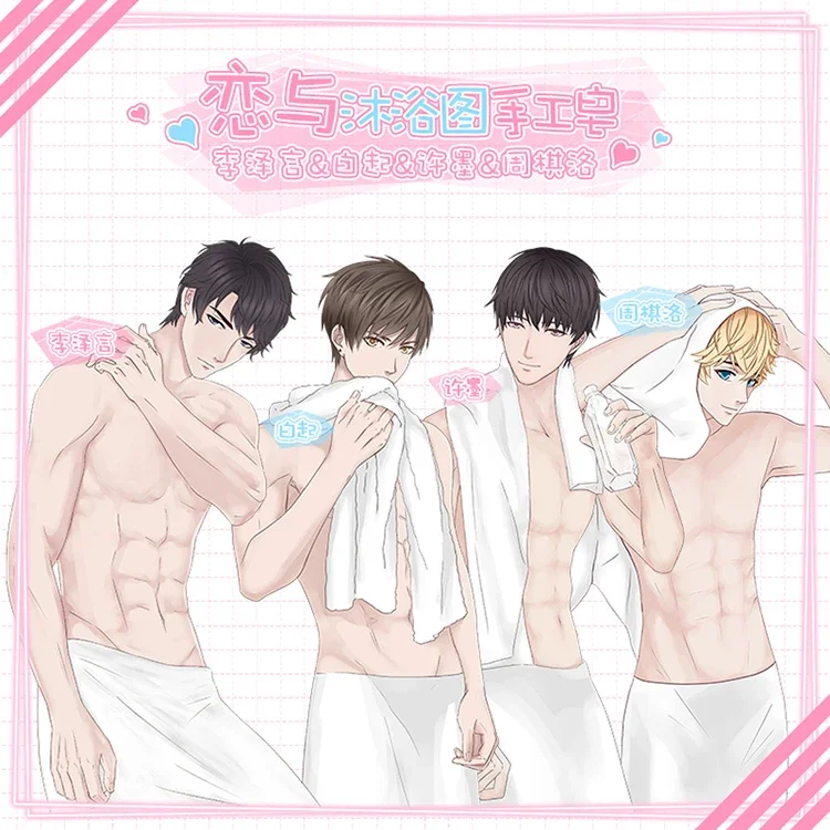 Anime Game EVOL×LOVE Kilo Cosplay Cartoon Handmade Transparent Soap Toilet Soaps Articles of Daily Use Ornament Mascot Accessory