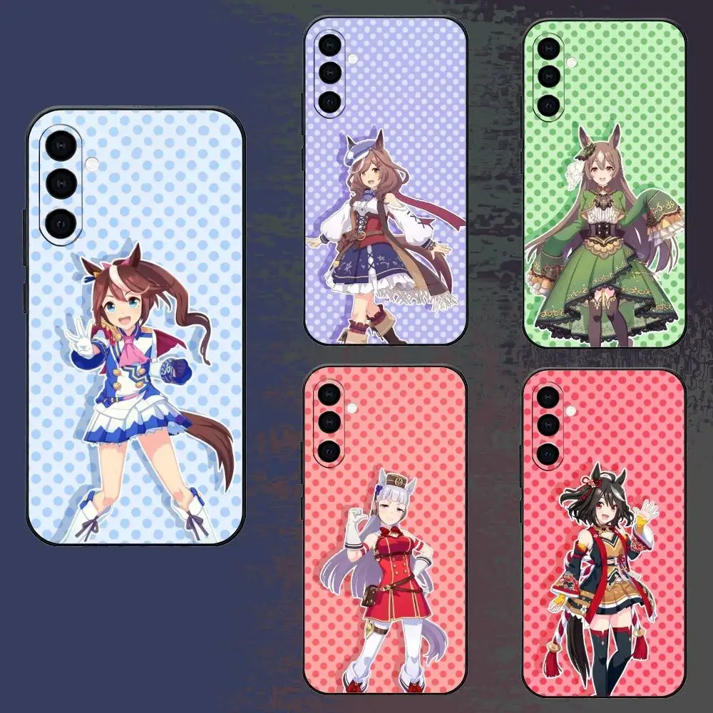 

U-Uma-Musume P-Pretty D-Derby Phone Case For Samsung Galaxy A73,A72,A71,A70,A52,A51 Others Soft Black Cover