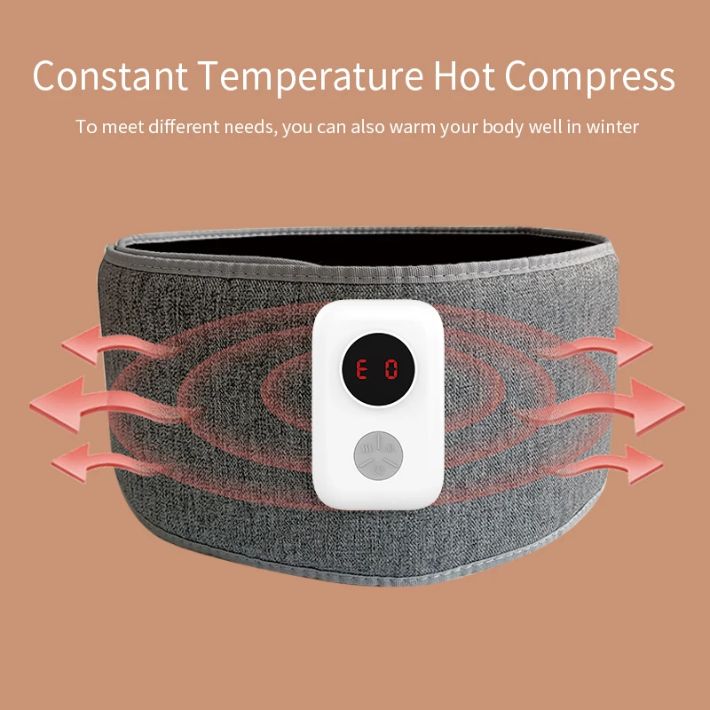 مكتبة ذكية محمولة مدلك الظهر الكهربائي مع تعديل متعدد المستويات الخصر البطن تهتز جهاز حزام أكثر دفئا للقدم #3