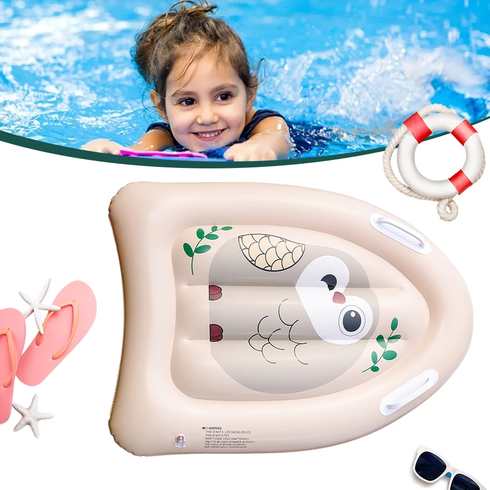 

Inflatable Kickboard with Handles Summer Surfing Board PVC Swimming Floating Mat for Kids Summer Water Fun Play