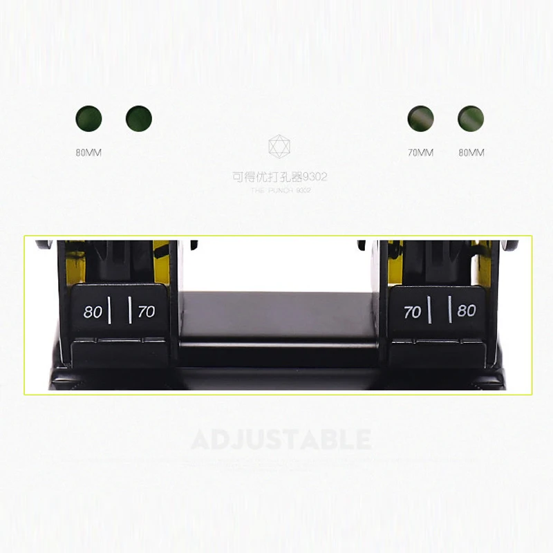 Metal Heavy Duty 2 Holes Punch Paper Cutter Loose-Leaf Punch Scrapbooking Tools Hole Puncher DIY Office Binding Stationery