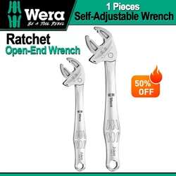 Wera 6004 Joker Self-Adjustable Ratchet Open-End Wrench for Repair Tool with Flexible Size Adjustment
