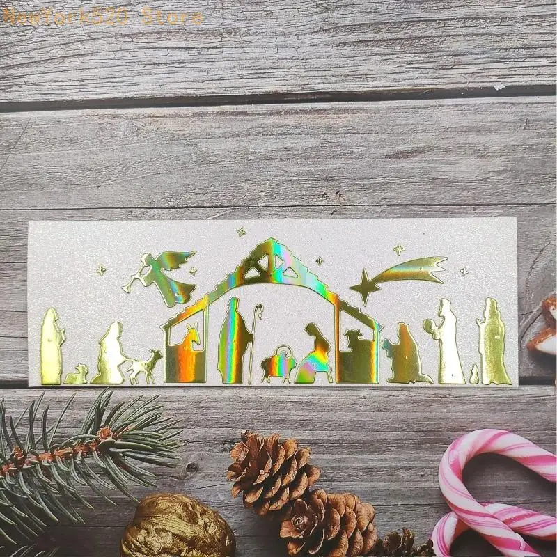 Nativity Scene Metal Cutting Dies Stencil DIY Scrapbooking Embossing Template N84C